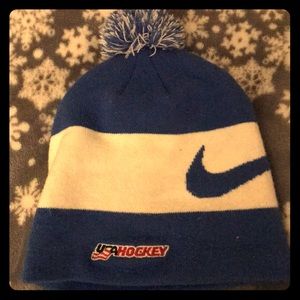 usa ice hockey beanie with pom pom
